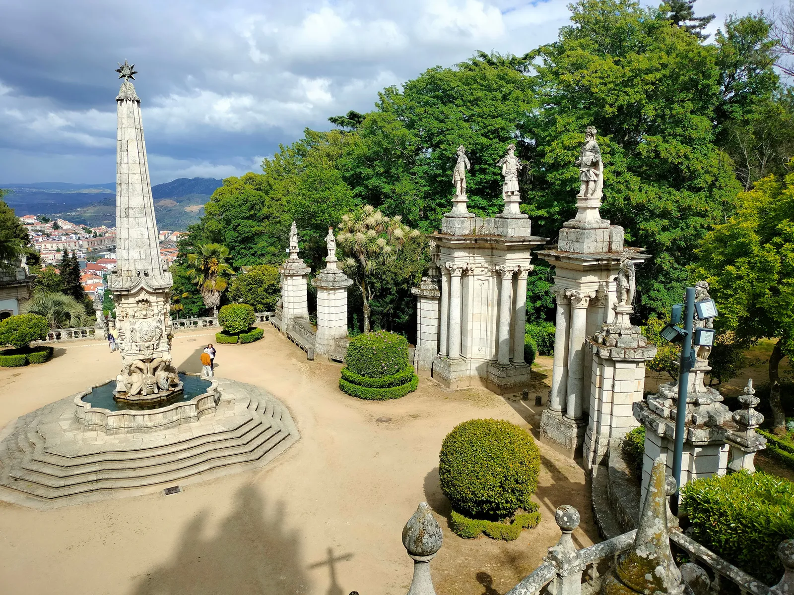 The baroque staircase and terraces of Bom Jesus do Monte near Braga, Portugal