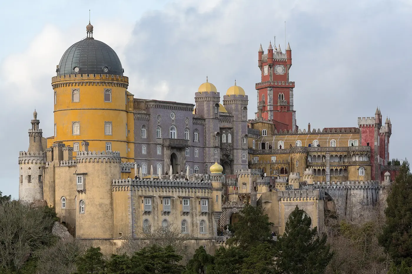 The colourful Pena Palace above Sintra